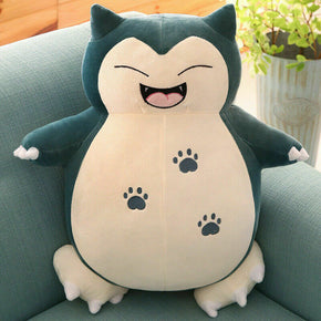 Smiley Snorlax Pokemon Plush Stuffed Animal Doll Figure 10'' Kid Baby Toy Gift