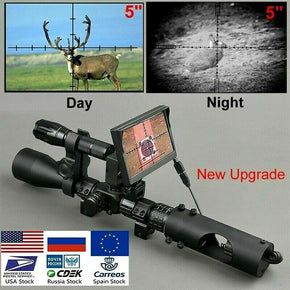 Rifle Scope Night Vision Hunting Sight Tactical 850nm Infrared LED Waterproof / Battery No Battery