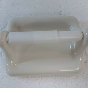 Beige Bone Ceramic Toilet Paper TP Holder Vintage Kohler Biscuit K175 Color 346