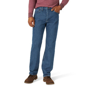 Wrangler Men's 5 Star Premium Size 40x30 Regular Fit Jeans Color Dark Stonewash