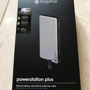 mophie Powerstation Plus Power Bank 6,000 mAh for Micro USB & Lightning Adapter