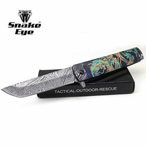 Snake Eye Tactical Everyday Carry Tanto-Blade Folding Knife