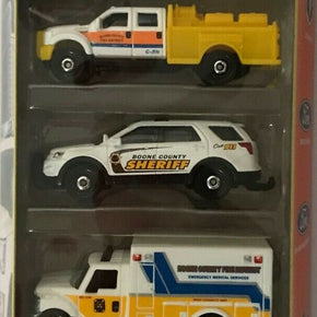 Matchbox 2022 MBX Rescue Recue 5-Pack     Fire / Ambulance / Sheriff / Emergency