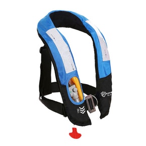 Eyson Inflatable Life Jacket Life Vest Highly Visible PFD Automatic for Adults / Color Blue