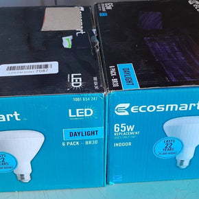 EcoSmart 65W Equivalent Daylight White BR30 Dimmable LED Light Bulb (12-Pack)