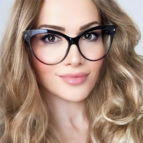 Oversized Large Cat Eye BLACK Hot Teacher Celebrity Glasses Eyeglasses Frames XL