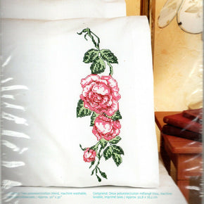 CHOICE: Stamped Cross Stitch Needlework Linens by Bucilla • WonderArt • Vogart • / Model Janlynn 021-0932