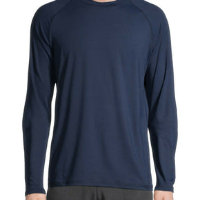 George Men's and Big Men's Long Sleeve Rash Guard (SPF50) Size:  M,XL 3X NWT / Color. Blue / Men's Size 3X(54-56)