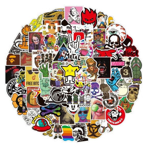 100 cool  sticker hypebeast Stickers  Pack  for skateboard, laptop ship free
