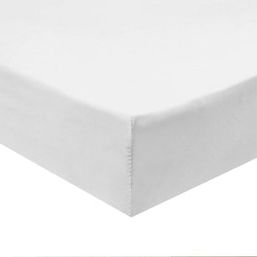 Top Split ( Flex) King - One Fitted Sheet Only 100% Pure Cotton 340 TC Deep Fitt / Color White