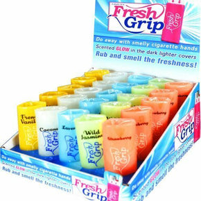 Fresh Grip Scented Glow In The Dark Lighter Cover Display 5 PCs *FREE SHIPPING*