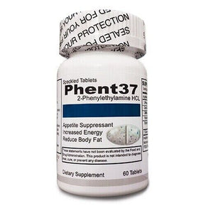 (1) Bottle Phent37 [60 Speckled Tablets] Fat Burner Appetite Suppressant