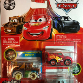 Disney Pixar Cars Mini Racers 3 Pack 2022 **You Pick** Damaged King, UFM, Mator / Cars UFM Mater, Mator, Lightning McQueen