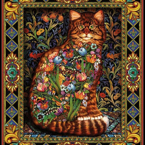 Tapestry Cat - Chart Counted Cross Stitch Patterns Needlework DIY DMC Color / Type PDF