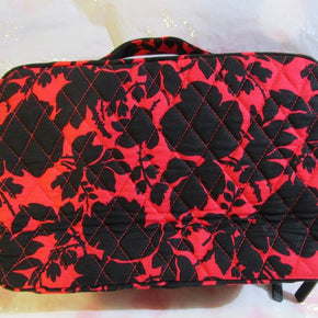 VERA BRADLEY Large Blush and Brush Makeup Case Bag SILHOUETTE  FLORAL Free SHIP