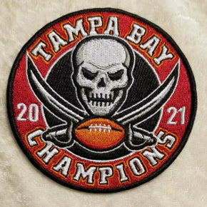 Tampa Bay Buccaneers Super Bowl 55 Iron On Embroidered Patch ~FREE Ship!