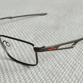 Oakley Barspin XS OX3001-0249 Eyeglasses Pewter Frames with Red "O" icons