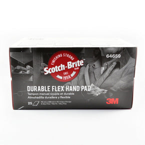 3M Scotch Brite 64659 Scuff Pads Very Fine Maroon Hand Sanding Pads 25/Box