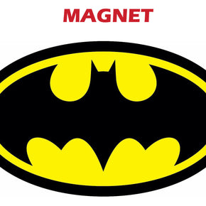 MAGNET BATMAN LOGO Decal Diecut Vinyl Comic Dark Knight Colored Car Track Fridge / Size 10"