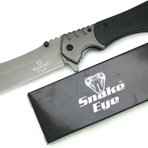 Snake Eye Tactical Heavy Duty Assisted Open Razor Style Folding Pocket Knife