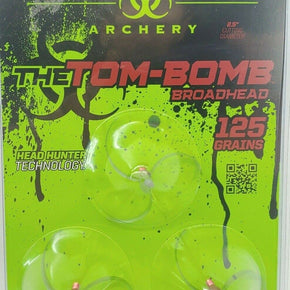 Flying Arrow Archery The Tom-Bomb Broadhead 125 Grain TB125 2.5" Diameter