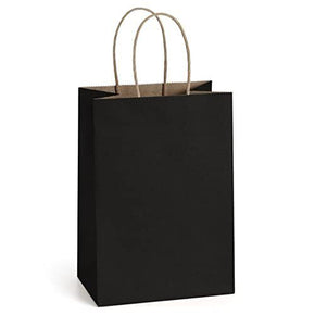 BagDream 50Pcs Gift Bags 5.25x3.75x8 Inches Small Paper Bags Kraft Bags Party