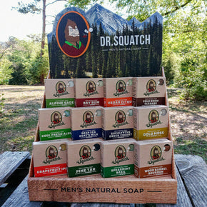 Pick 2 - Dr. Squatch Men's Natural Soap Bars - 5oz / 1st Bar Pine Tar / 2nd Bar Alpine Sage