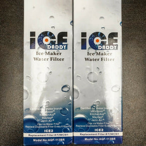 IceDaddy Ice Maker Water Filter 2 Packs Brand New Model No. AQF-113BR #F2WC9l1