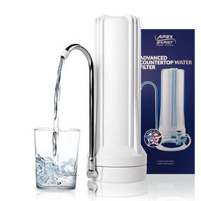APEX MR-1030 5 Stage KDF Carbon GAC Purifier Countertop Sink Water Filter White