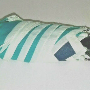Cirra By ShedRain Umbrella Airvent Canapy Blue Green White Stripe NWT