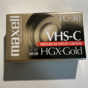 Maxell VHS-C HGX-Gold TC-30 Blank Camcorder Video Cassette Tape Brand New Sealed