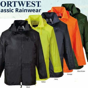 Portwest Classic Waterproof Rain Pants S441 Or Rain Jacket US440 Mix & Match / Color Black / Fit Large / Product Line Rain Jacket