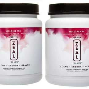 Zurvita Zeal for Life  Wild Berry Canister420g (2- CANISTER)-FAST SHIP