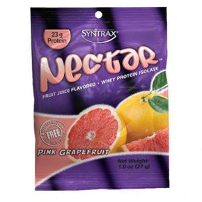 Syntrax Nectar Whey Protein Isolate 1.0 Oz Packs (27 g) 16 Flavors / Flavor Pink Grapefruit