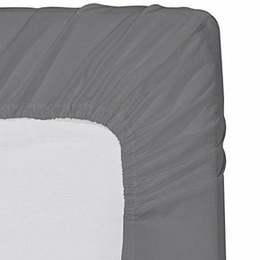 Fitted Sheet Brushed Ultra Comfortable Luxury Soft Microfiber Utopia Bedding / Bed Size Queen / Color Grey