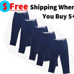 Used Navy Blue Uniform Work Pants Cintas, Unifirst, Dickies, Redkap ect / Inseam Length 33-34 / Waist 46