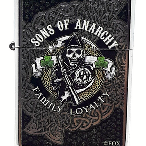 Sons Of Anarchy Family Loyalty Irish Connection Zippo Lighter Street Chrome