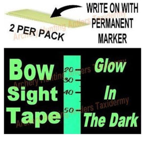 Bow Sight GLOW IN THE DARK Tape Archery 2 PCS See Marking In Dark EasyTo See