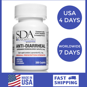 Anti-Diarrheal 2mg HCL 200 Caplets by SDA LABS