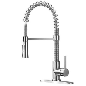 KINGO HOME Kitchen Faucet with Pull down Sprayer, Commercial Utility Stainless S