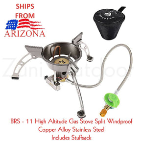 BRS-11 High Altitude Gas Split Portable Windproof Camping Stove SHIPS ARIZONA!