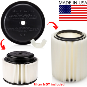 CAP & WINGNUT for Replacement Shop Vac Filter for Sears Craftsman , Wet Dry Vac