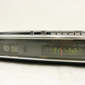 Vintage Rare Panasonic RE-6600 Solid State AM/FM Radio Flip Clock Cassette Rec