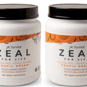 Zurvita Zeal for Life Tropic Dream Canister 420g EXP:10/2023 (2-Canister)