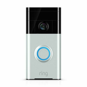 Ring Video Doorbell (Second Generation) Wi-Fi 1080p HD Camera Motion Detection / Color Satin Nickel