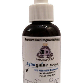 Aquagaine for Men: 5% Minoxidil Enhanced No Alcohol/No PG for hair loss/regrowth
