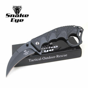 Snake Eye Tactical Every Day Carry Karambit Designed Folding Knife