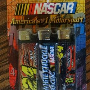 NASCAR Jeff Gordon lighters 3-pack - New In Pack