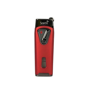 SCORCH TORCH FLINT LIT DOUBLE FLAME TORCH LIGHTER ASSORTED COLORS / Color Red