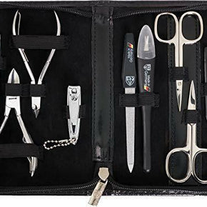 3 Swords Germany - brand quality 10 piece manicure pedicure grooming kit set for